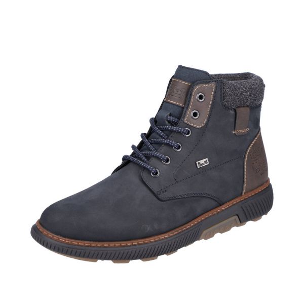 Rieker Suede Leather Men's Boots| B3343 Ankle Boots - Blue Combination | Free Delivery