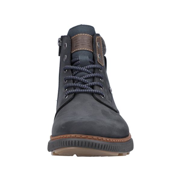 Rieker Suede Leather Men's Boots| B3343 Ankle Boots - Blue Combination | Free Delivery