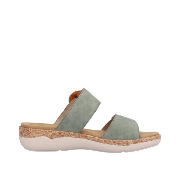 Remonte Women's sandals | Style R6858 Casual Mule - Green | Free Delivery