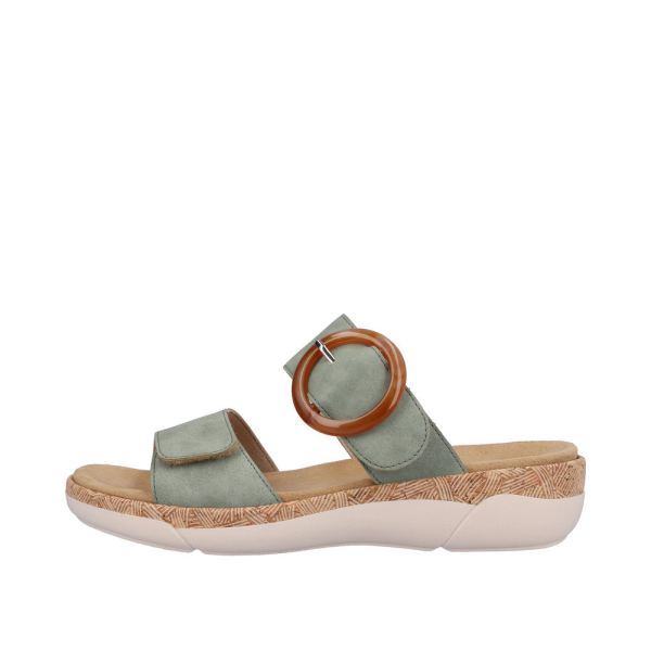 Remonte Women's sandals | Style R6858 Casual Mule - Green | Free Delivery
