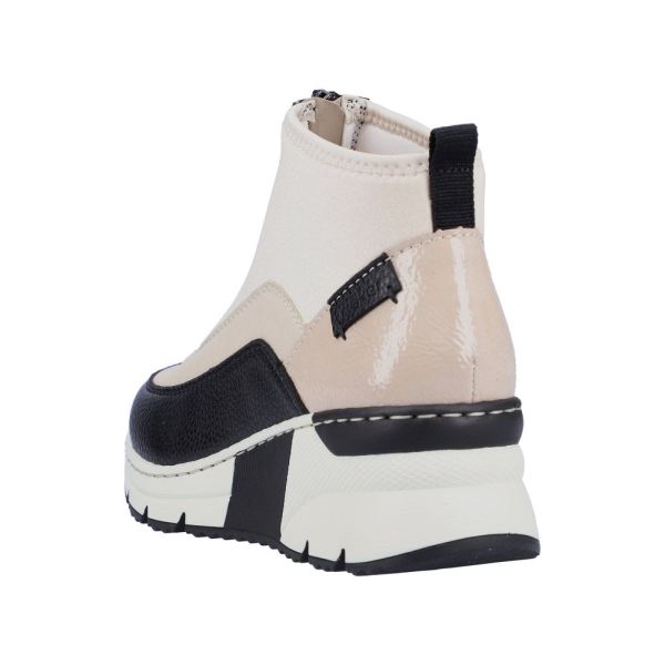Rieker Synthetic Material Women's short boots | N6352 Ankle Boots - Yellow Combination | Free Delivery