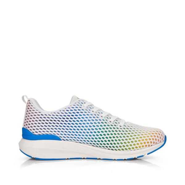 Rieker EVOLUTION Women's shoes | Style 40101 Athletic Lace-up - White Combination | Free Delivery