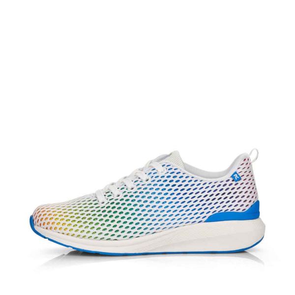 Rieker EVOLUTION Women's shoes | Style 40101 Athletic Lace-up - White Combination | Free Delivery