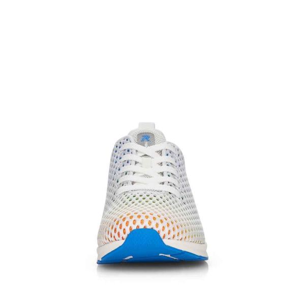 Rieker EVOLUTION Women's shoes | Style 40101 Athletic Lace-up - White Combination | Free Delivery