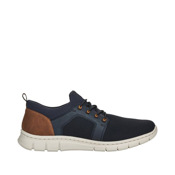 Rieker Men's shoes | Style B7796 Athletic Slip-on - Blue | Free Delivery
