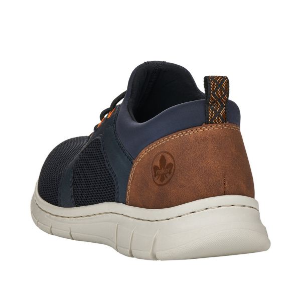 Rieker Men's shoes | Style B7796 Athletic Slip-on - Blue | Free Delivery