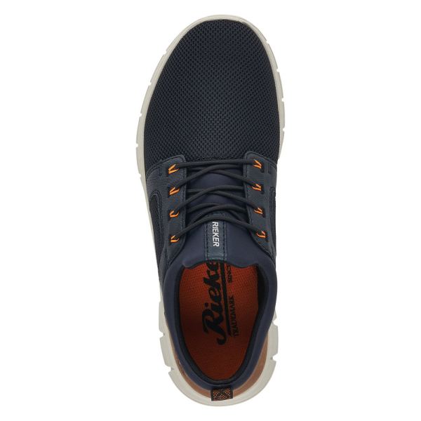 Rieker Men's shoes | Style B7796 Athletic Slip-on - Blue | Free Delivery
