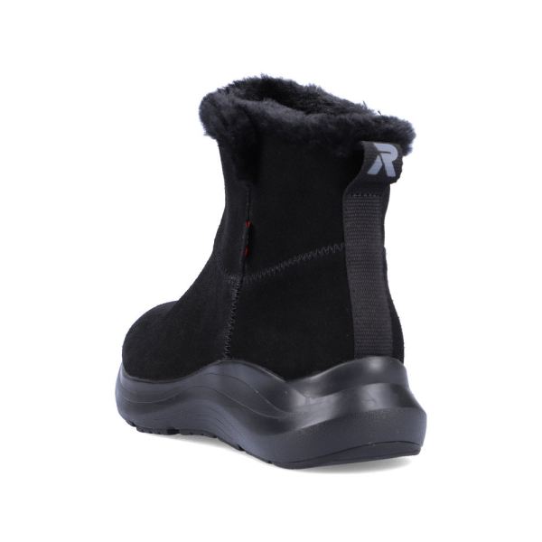 Rieker EVOLUTION Suede leather Women's Short Boots| 42170 Ankle Boots - Black | Free Delivery