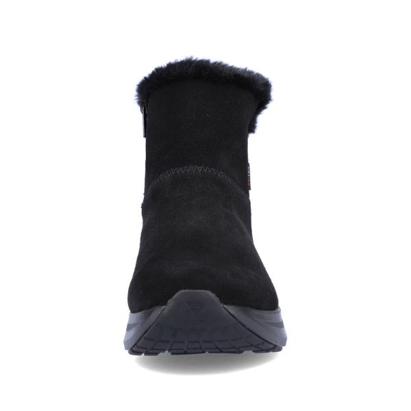 Rieker EVOLUTION Suede leather Women's Short Boots| 42170 Ankle Boots - Black | Free Delivery