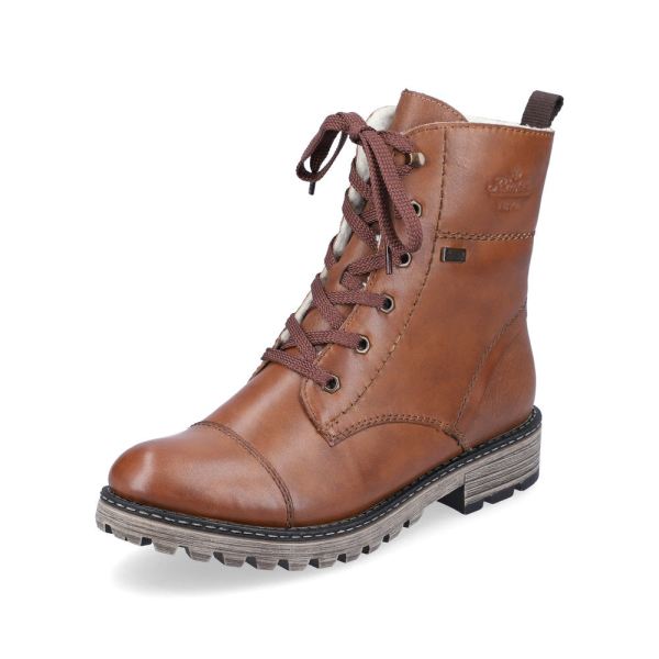 Rieker Leather Women's Mid height boots| Y6700 Mid-height Boots - Brown | Free Delivery