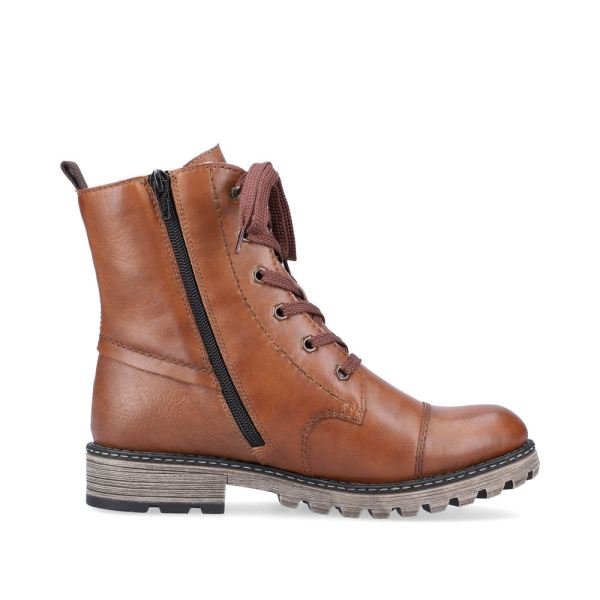 Rieker Leather Women's Mid height boots| Y6700 Mid-height Boots - Brown | Free Delivery