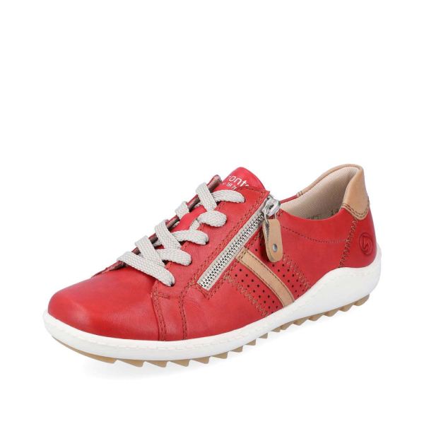 Remonte Women's shoes | Style R1432 Casual Lace-up with zip - Blue Combination | Free Delivery