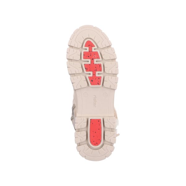 Rieker Synthetic Material Women's' Tall Boots. Z1083 Tall Boots. Fiber Grip - Beige | Free Delivery