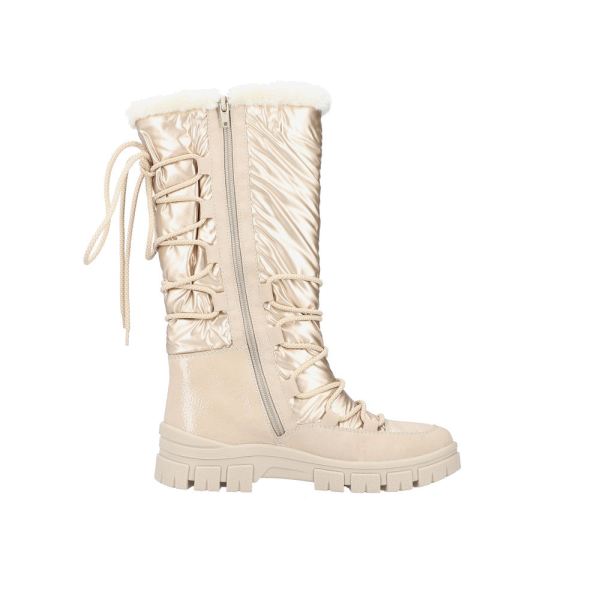Rieker Synthetic Material Women's' Tall Boots. Z1083 Tall Boots. Fiber Grip - Beige | Free Delivery