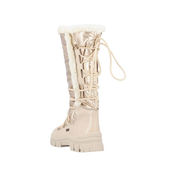 Rieker Synthetic Material Women's' Tall Boots. Z1083 Tall Boots. Fiber Grip - Beige | Free Delivery