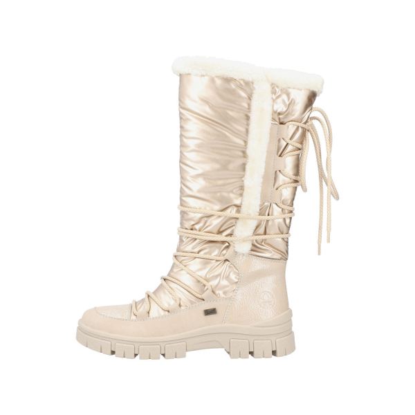 Rieker Synthetic Material Women's' Tall Boots. Z1083 Tall Boots. Fiber Grip - Beige | Free Delivery