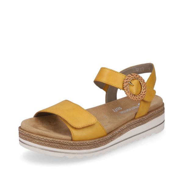 Remonte Women's sandals | Style D0Q52 Casual Sandal - Yellow | Free Delivery