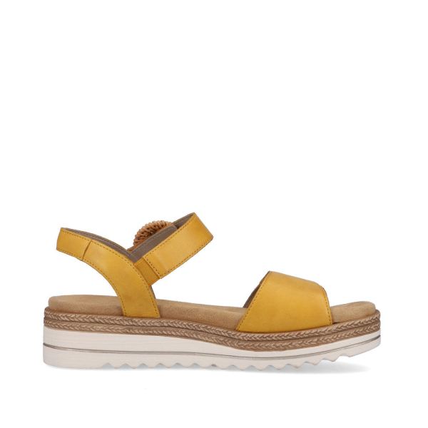 Remonte Women's sandals | Style D0Q52 Casual Sandal - Yellow | Free Delivery