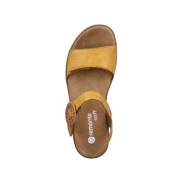 Remonte Women's sandals | Style D0Q52 Casual Sandal - Yellow | Free Delivery