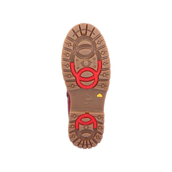 Remonte Leather Women's Mid Height Boots| D9378-00 Mid-height BootsFlip Grip - Red Combination | Free Delivery