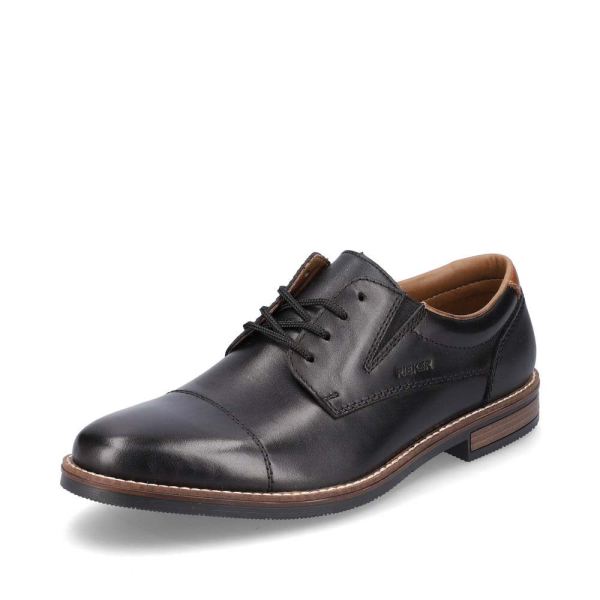 Rieker Men's shoes | Style 13506 Dress Lace-up - Black | Free Delivery