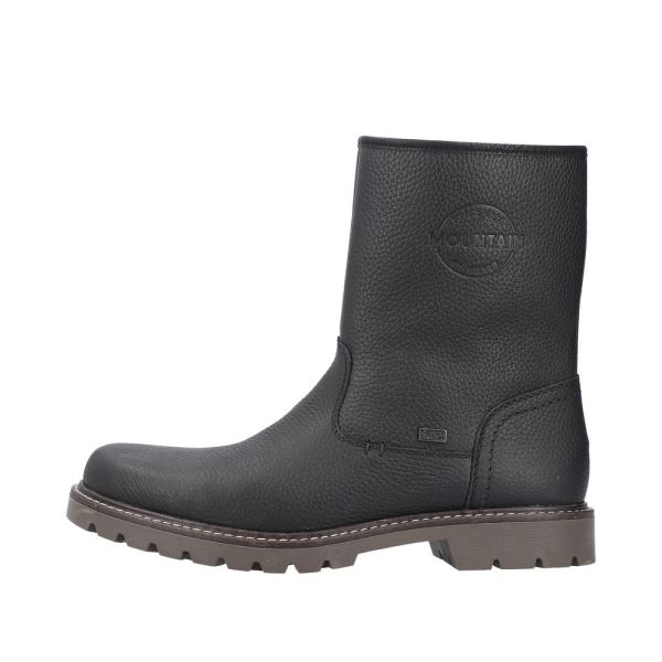 Rieker Leather Men's Boots | 39870-00 Ankle Boots Fiber Grip - Black | Free Delivery