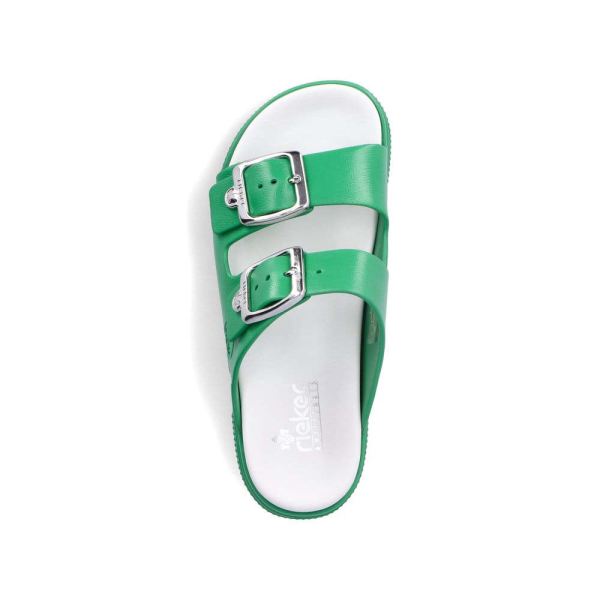 Rieker Women's sandals | Style P2180 Casual Mule - Green | Free Delivery