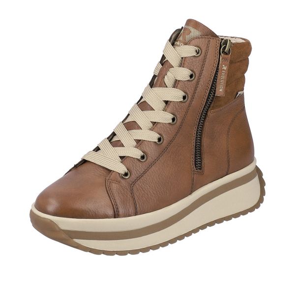 Rieker EVOLUTION Leather Women's mid height boots | W0962 Mid-height Boots - Brown | Free Delivery