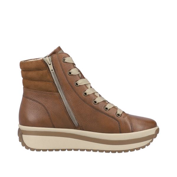 Rieker EVOLUTION Leather Women's mid height boots | W0962 Mid-height Boots - Brown | Free Delivery