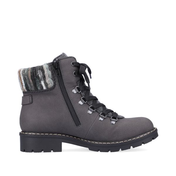 Rieker Synthetic Material Women's short boots | Y9131 Ankle Boots - Grey | Free Delivery