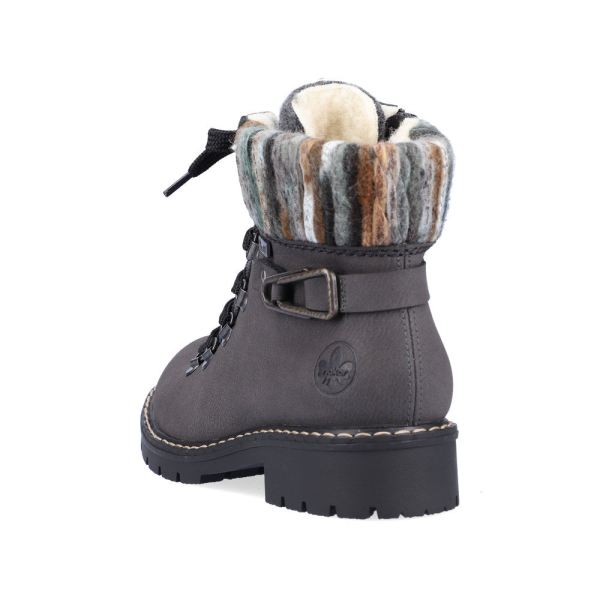 Rieker Synthetic Material Women's short boots | Y9131 Ankle Boots - Grey | Free Delivery