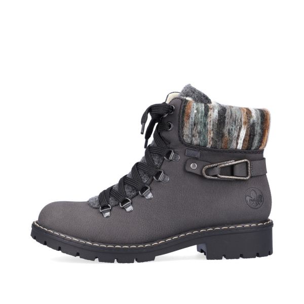 Rieker Synthetic Material Women's short boots | Y9131 Ankle Boots - Grey | Free Delivery