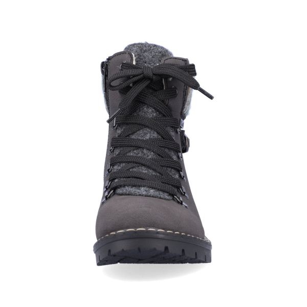 Rieker Synthetic Material Women's short boots | Y9131 Ankle Boots - Grey | Free Delivery