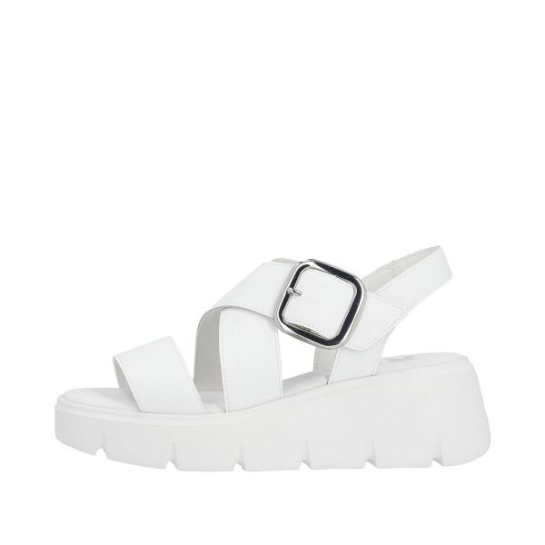 Rieker EVOLUTION Women's sandals | Style W1550 Casual Sandal - White | Free Delivery