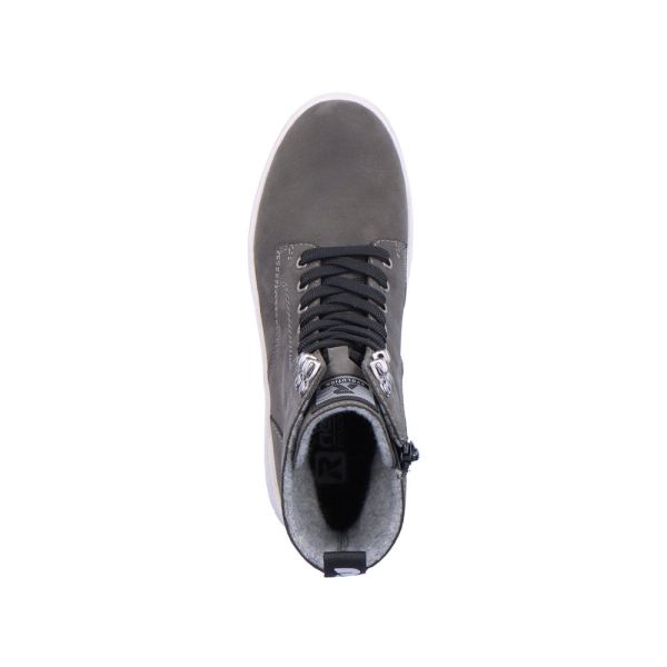 Rieker EVOLUTION Suede leather Women's mid height boots| W0371 Mid-height Boots - Grey | Free Delivery