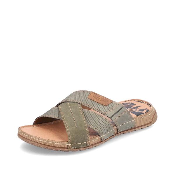 Rieker Men's sandals | Style 21953 Casual Mule - Green | Free Delivery