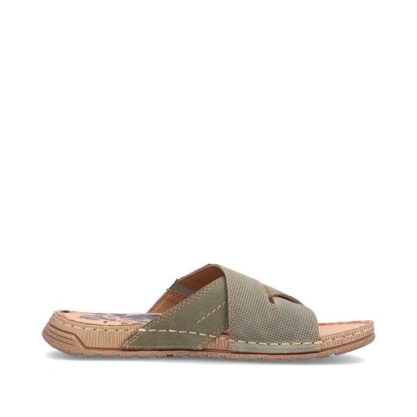 Rieker Men's sandals | Style 21953 Casual Mule - Green | Free Delivery