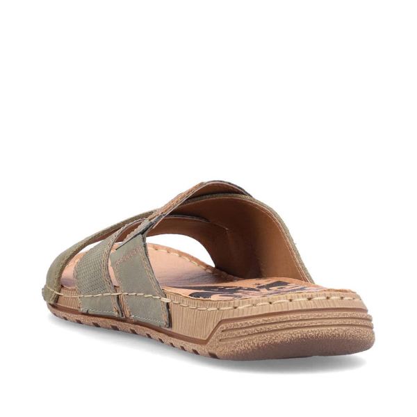Rieker Men's sandals | Style 21953 Casual Mule - Green | Free Delivery