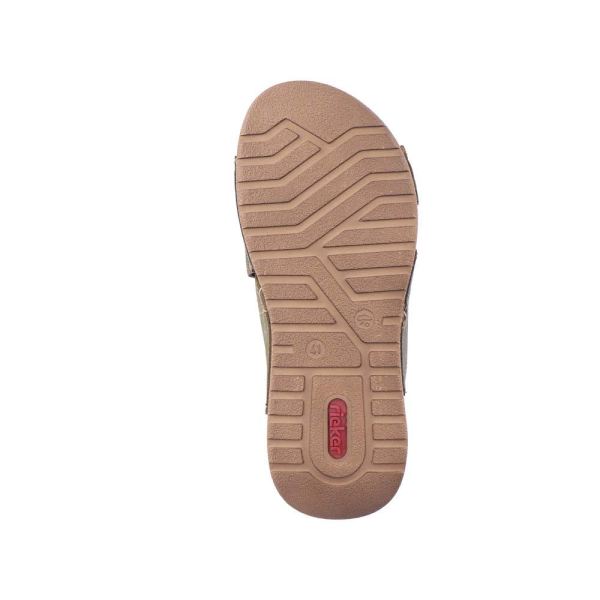 Rieker Men's sandals | Style 21953 Casual Mule - Green | Free Delivery