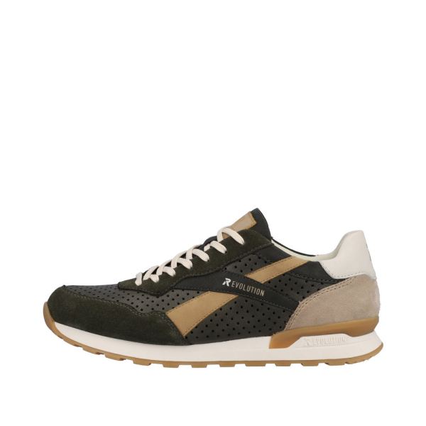 Rieker EVOLUTION Men's shoes | Style U0302 Athletic Lace-up - Black | Free Delivery