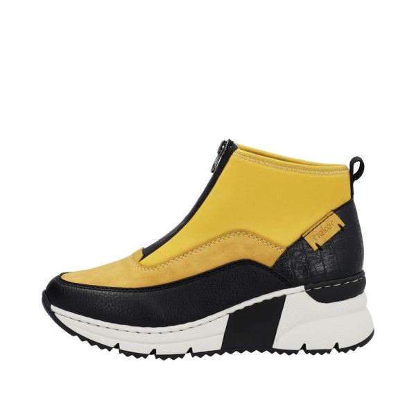 Rieker Synthetic Material Women's short boots | N6352 Ankle Boots - Blue | Free Delivery