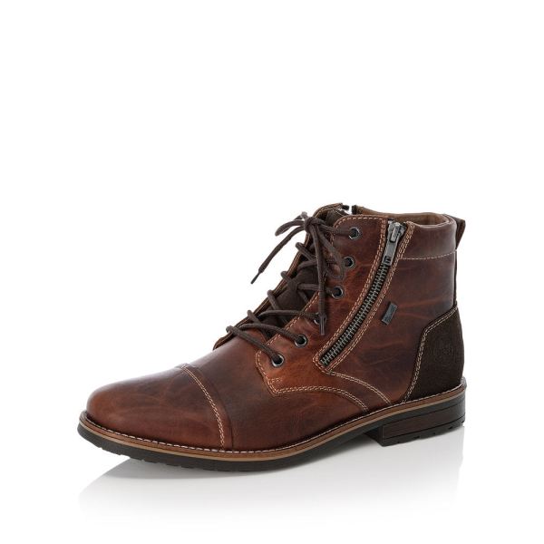 Rieker Men's Boots | 33200 Water Repellent Casual Boots - Brown | Free Delivery