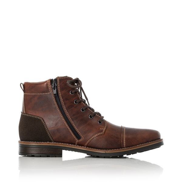 Rieker Men's Boots | 33200 Water Repellent Casual Boots - Brown | Free Delivery