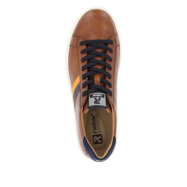 Rieker EVOLUTION Men's shoes | Style U0705 Athletic Lace-up - Brown | Free Delivery