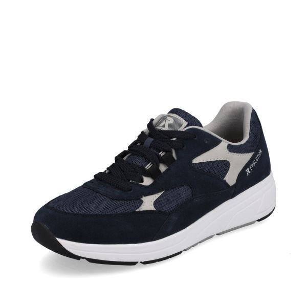 Rieker EVOLUTION Men's shoes | Style 07000 Athletic Lace-up - Blue | Free Delivery