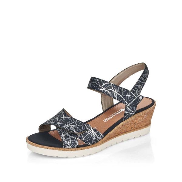 Remonte Women's sandals | Style R6252 Dress Sandal - Blue Combination | Free Delivery