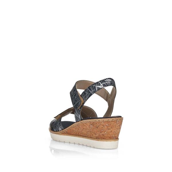 Remonte Women's sandals | Style R6252 Dress Sandal - Blue Combination | Free Delivery
