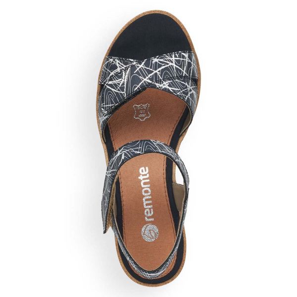 Remonte Women's sandals | Style R6252 Dress Sandal - Blue Combination | Free Delivery