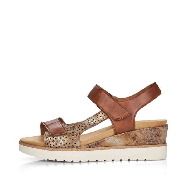 Remonte Women's sandals | Style R6150 Dress Sandal - Brown Combination | Free Delivery