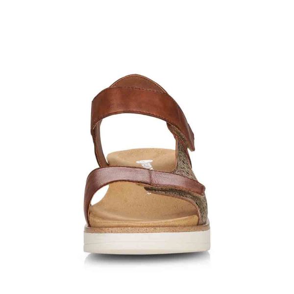 Remonte Women's sandals | Style R6150 Dress Sandal - Brown Combination | Free Delivery